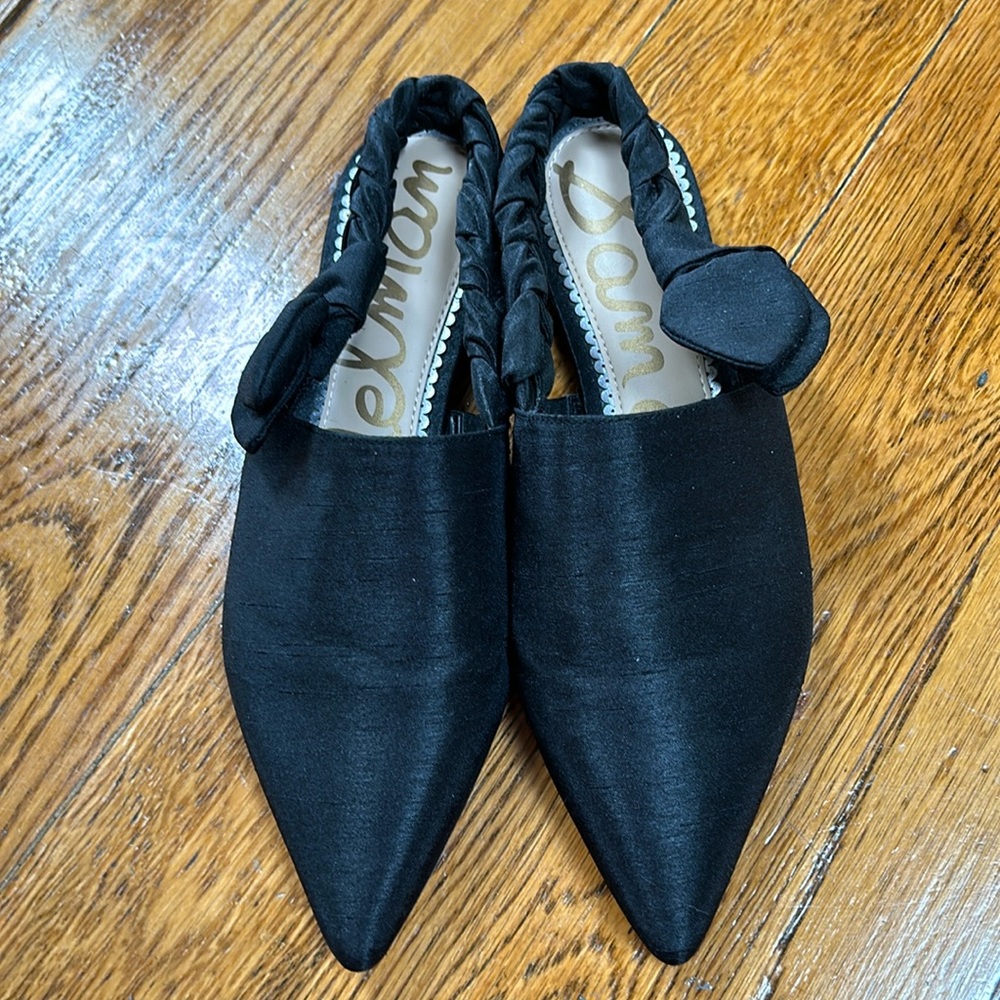 Sam Edelman Rivers sling back pointy toe mules. Size 7 1/2. Excellent condition